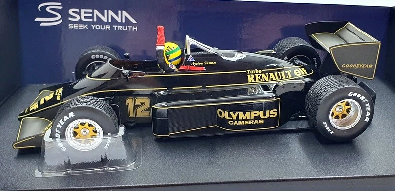 Minichamps escala 1/18 540 853872 Lotus Renault 97T #12 GP Portugal 1985 A. Senna Foto 3 de 4