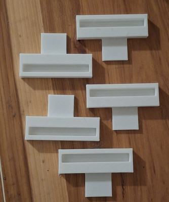White One-Touch Mag Card Holder Display Stands for TOPPS NFL Cards - Pack of 5