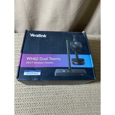 Yealink WH62 Dual Teams DECT Wireless Headset Black WHB620 Microsoft Certified