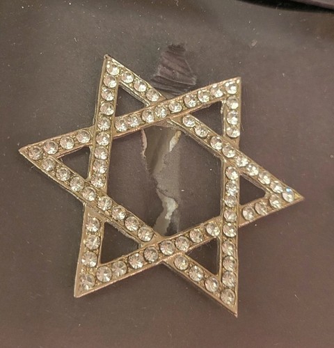 Festive Lights 4 Ct Napkin Rings Star Of David Rhinestones Hanukkah - Afbeelding 6 van 8