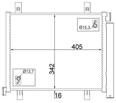 MAHLE AC 747 000S Kondensator, Klimaanlage für SEAT,SKODA,VW