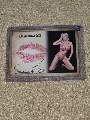 Samantha Xo Autograph Signed Kiss Card Collectors Expo Model #3