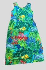 Vintage Jams World “Sea Flower” Floral Maxi Dress Medium