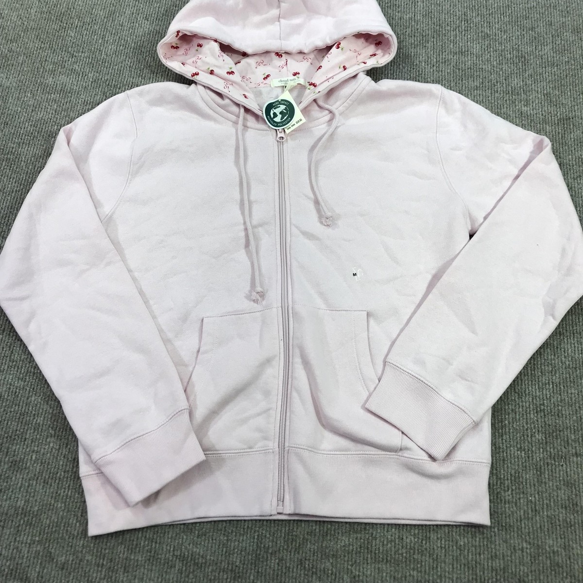 Aeropostale Hoodie Womens Medium Pink Cloud Soft Cherry Lined Full