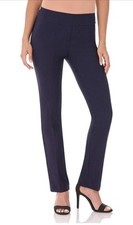 Rekucci Women's Ease Into Comfort Straight Leg Pant With Tummy Control