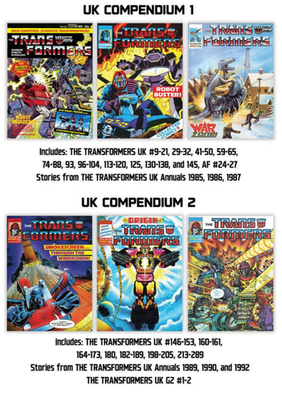 TRANSFORMERS COMPLETE UK EDITION COMPENDIUM Vol 1 & 2 HARDCOVER