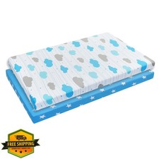 EVERYDAY KIDS 2pk Stars/Clouds Play n Play Sheets