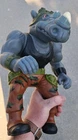 Vtg 1990 Playmates Giant Teenage Mutant Ninja Turtles Rocksteady 13” Figure