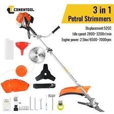Professional 52CC Petrol Grass Trimmer Brush Cutter 3 in 1 Garden Tool 2 Stroke