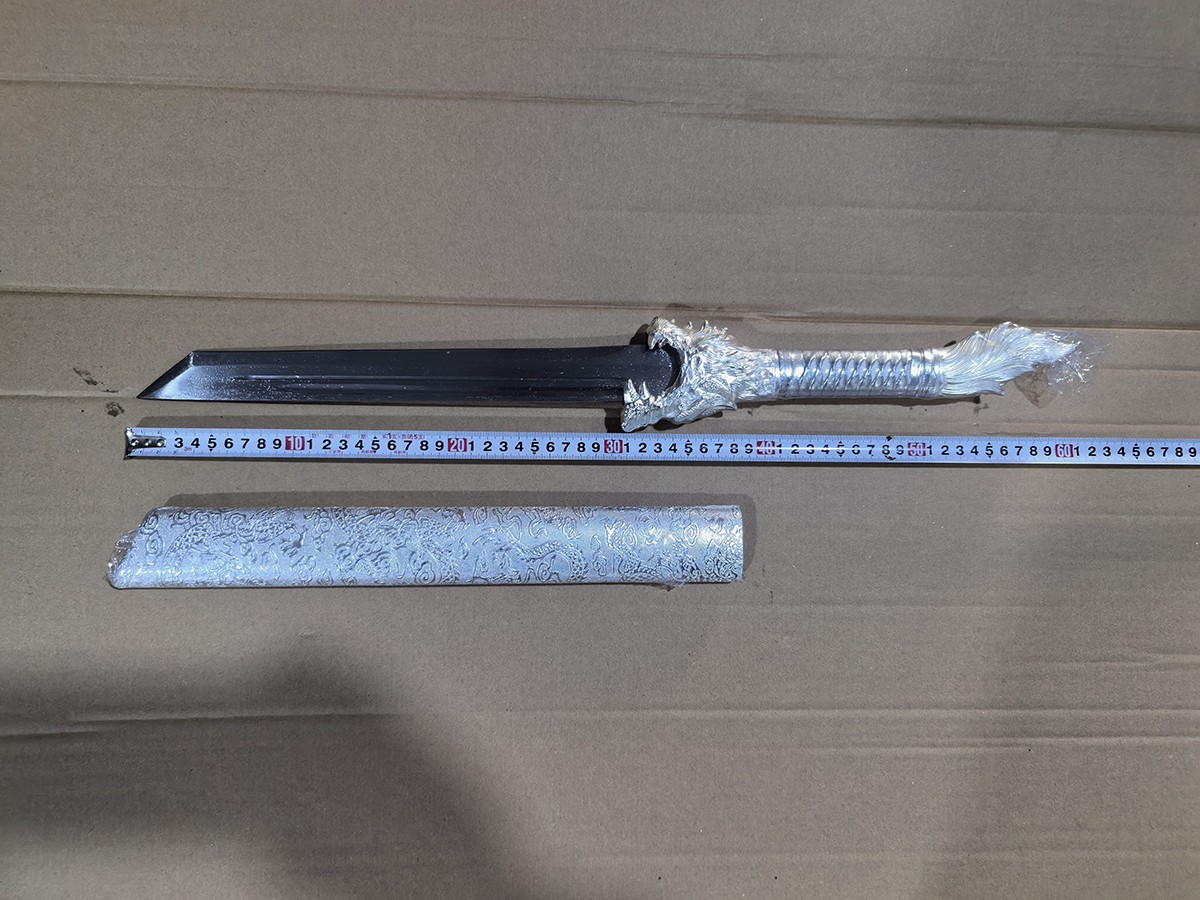 26'' Wolf Broadsword Silver 1095 Steel Chinese Tang Dynasty