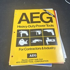 Vintage AEG Heavy Duty Power Tools Catalog 1982 