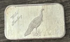 VINTAGE 1973 THE JUSTICE MINT FINE SILVER ART BAR - WILD TURKEY SERIAL #01592