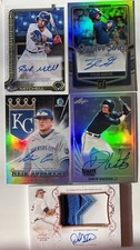 Kansas City Royals Lot 5 Auto PATCH WITT Caglianone MITCHELL CROSS Lynch Jersey