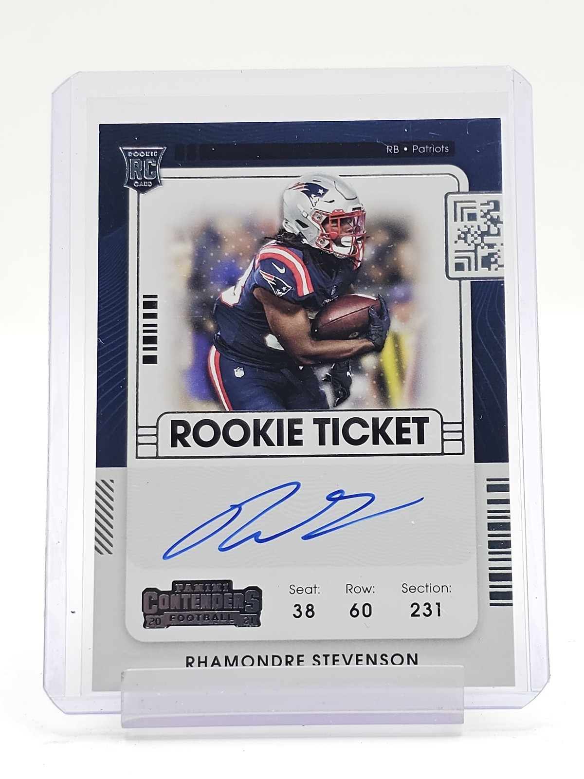 Rhamondre Stevenson Panini Contenders #133 Autograph