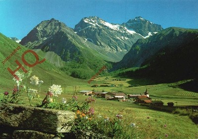 AK_ Sertig-Dorfli, Bei Davos, Mittagshorn, Plattenflue und Hoch-Ducan