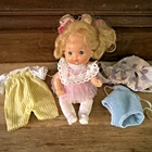 Mattel Barbie Heart Family Vintage 1980’s Baby Girl Doll Plus Extra Outfits