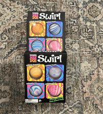 Schylling NeeDoh Swirl Doh-Filled Squeeze Balls, Multicolor 4 Pack 26013YP
