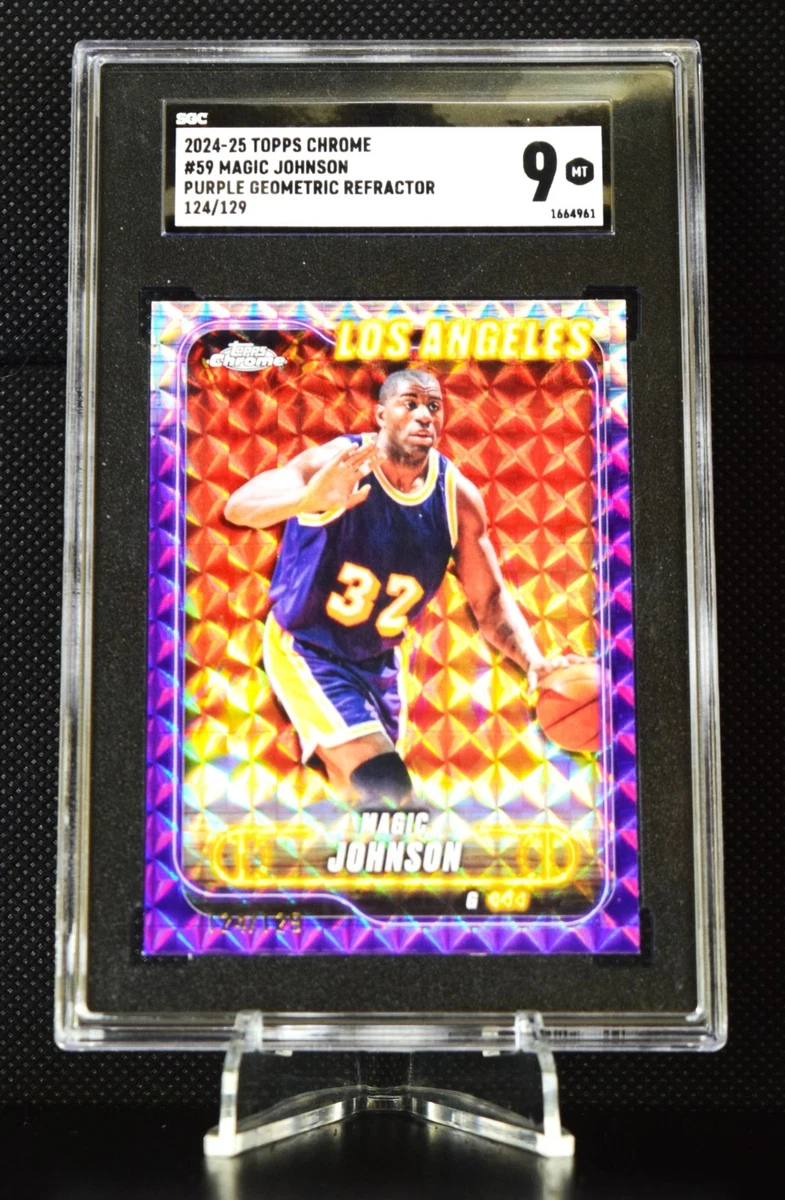 Topps Magic Johnson Basketball Serial Numbered Sports Trading 