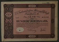 I. G. Farbenindustrie Aktiengesellschaft 1925 100 RM