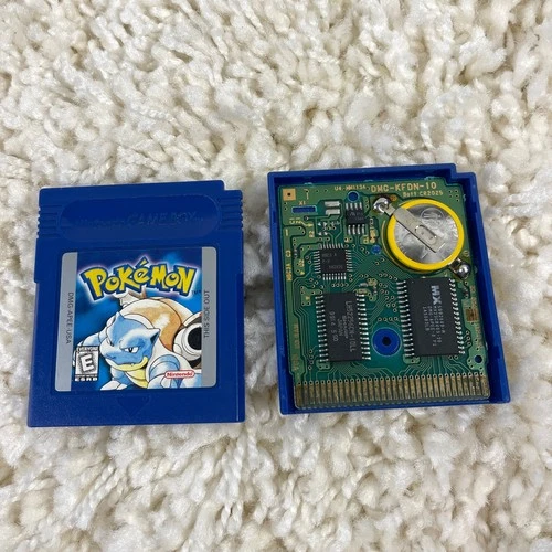 Pokemon Blue Version (Nintendo Game Boy, 1998) GBC Authentic New Save Battery