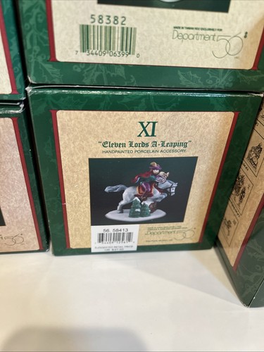 Dept 56 Twelve 12 Days of Christmas Figuren Dickens Village komplett 12 Sets - Bild 12 von 14