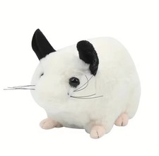 Juguete de peluche de rata chinchilla blanca de 10" peluche muñeca para niños pequeños regalo para niños