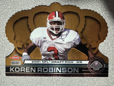 2001 Pacific Crown Royale Koren Robinson Rookie /1000 #206 North Carolina State