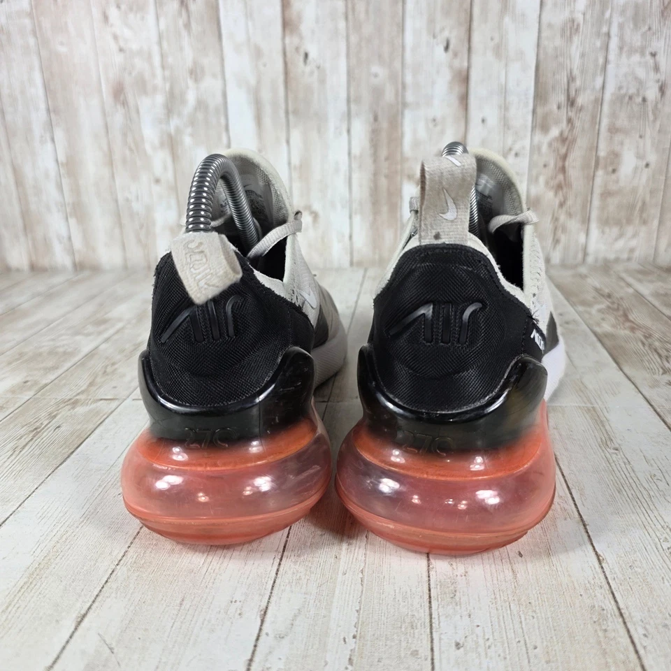 Nike Air Max 270 Womens Sneakers Running Shoes Lifestyle Gray Black Peach - Image 3 of 4