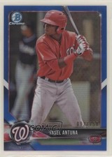 2018 Bowman Chrome Prospects Blue Refractor 92/150 Yasel Antuna #BCP173 5h0