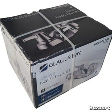 Glacier Bay Aragon 4 in. Centerset 2-Handle Low-Arc Bathroom Faucet Chrome NEW