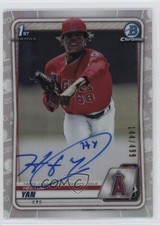 2020 Bowman Chrome Prospects Auto Refractor 144/499 Hector Yan #CPA-HY Auto 0l2