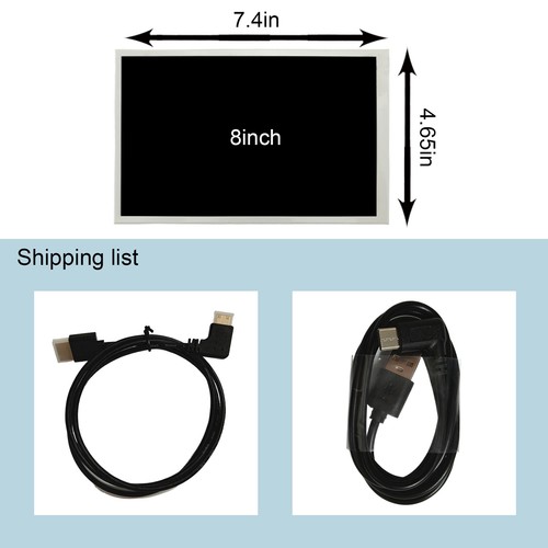 7in 8in 10.1in 1280x800 IPS LCD Monitor USB C H/D Port For Computer Case Screen - 第 33/46 張圖片