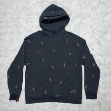 Air Jordan Essentials Fleece AOP Hoodie Men's L Black Cotton Pullover DC9707-010