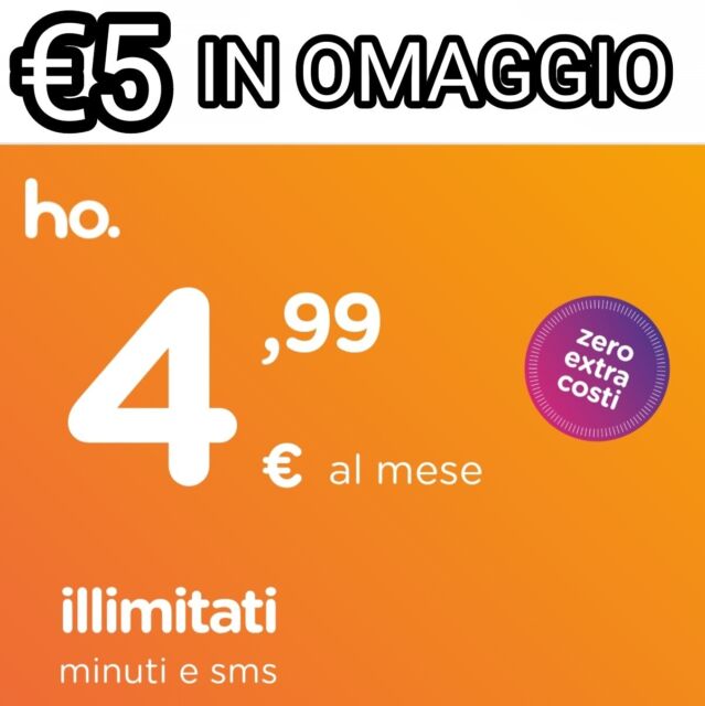 I HAVE FREE MOBILE €5 (Fastweb Iliad Coop Voice Post Mobile)-