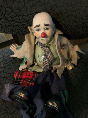porcelain hobo clown doll