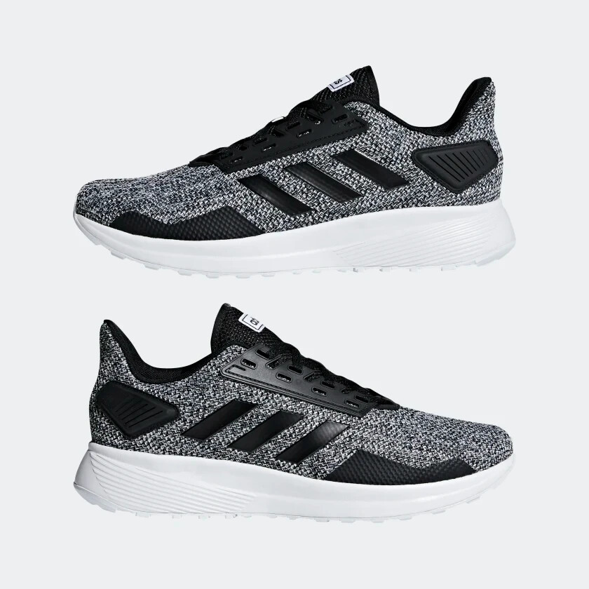 NEW Adidas Men's Run Black White Gray Athletic Shoes Sneakers Size 11