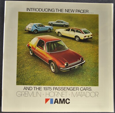 Inertia、 1975/イーゴン スピュリス/ポスター 1975 AMC 44pg Brochure Pacer Gremlin Hornet Matador Wagon Nice