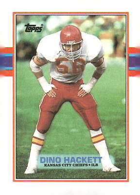 1989 Topps #351 Dino Hackett Kansas City Chiefs Football Card | eBay