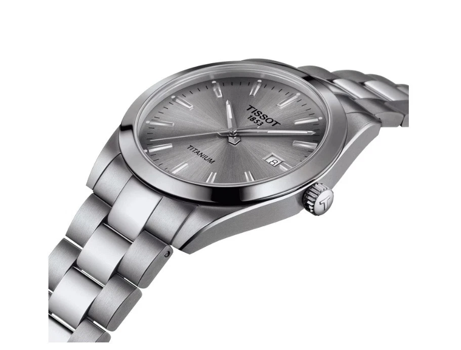 Reloj para hombre Tissot caballero cuarzo esfera gris titanio correa gris T1274104408100 Foto 2 de 4