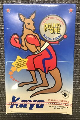 1991 - 1992 Kayo Boxing Wax Box Factory Sealed 36 Packs Round One Premier HOF 