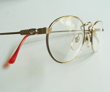 Spectra montatura per occhiali ovale color oro nuova vintage 1980s (small)