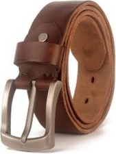 Genuine Buffalo Leather Belt   Handmade  Durable, 1 1/2" Wide