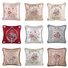 Cushion Cover Home Sofa European Style Floral Embroidery Pillow Case 19'' LW2005