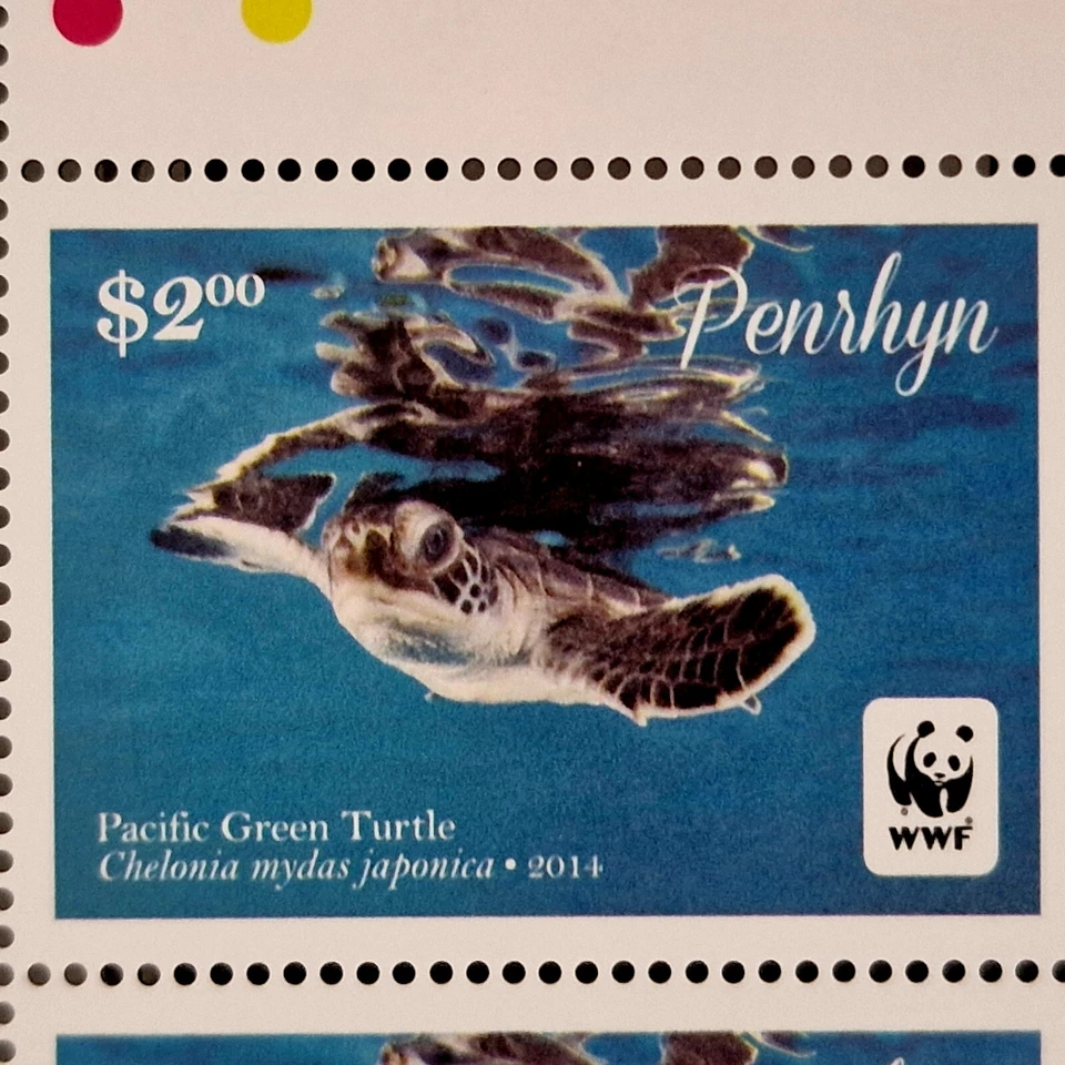 Penrhyn 2014 MNH Turtles Reptiles 16 Stamps 4 Full Sets Corner Quartblocks - Image 4 of 4