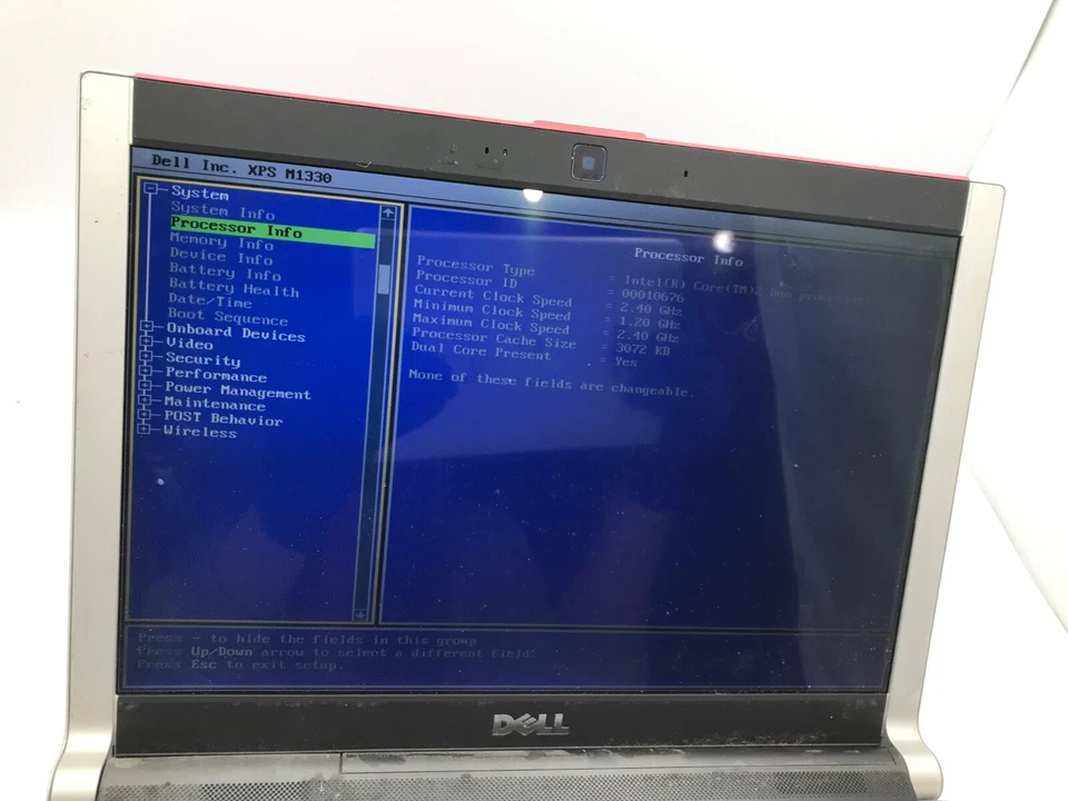 Dell XPS M1330 13" Laptop Intel Core 2 Duo Red 2Gb RAM-Missing Parts - MZ - Image 2 of 4