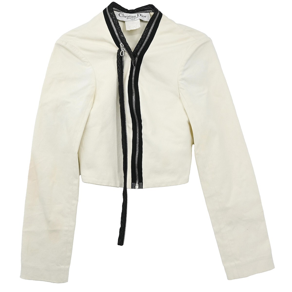 Christian Dior Zip Up Jacket White #38 143246 | eBay