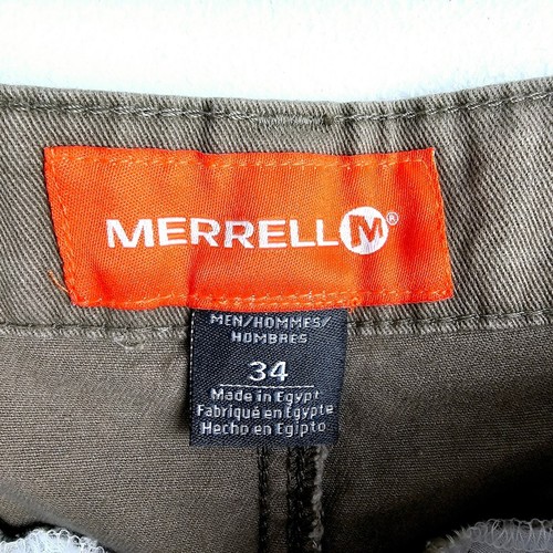 Pantalones Cortos de Senderismo Merrell Para Hombre Marrón Carga Nuevos con Etiquetas - Imagen 6 de 11