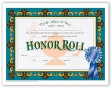 Flipside Products Honor Roll Certificate, Rec...
