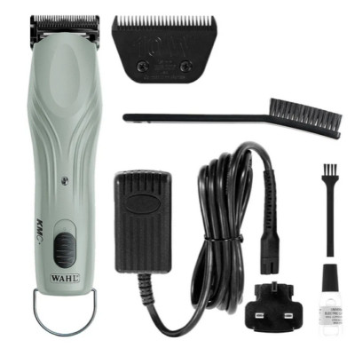 Wahl KMC+ Equine Clipper Kit Quiet High Speed Small Cordless Trimmer + 10W Klinge