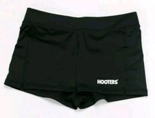 NEW! HOOTERS BLACK SUPER SEXY UNIFORM SHORTS NEW MEDIUM 